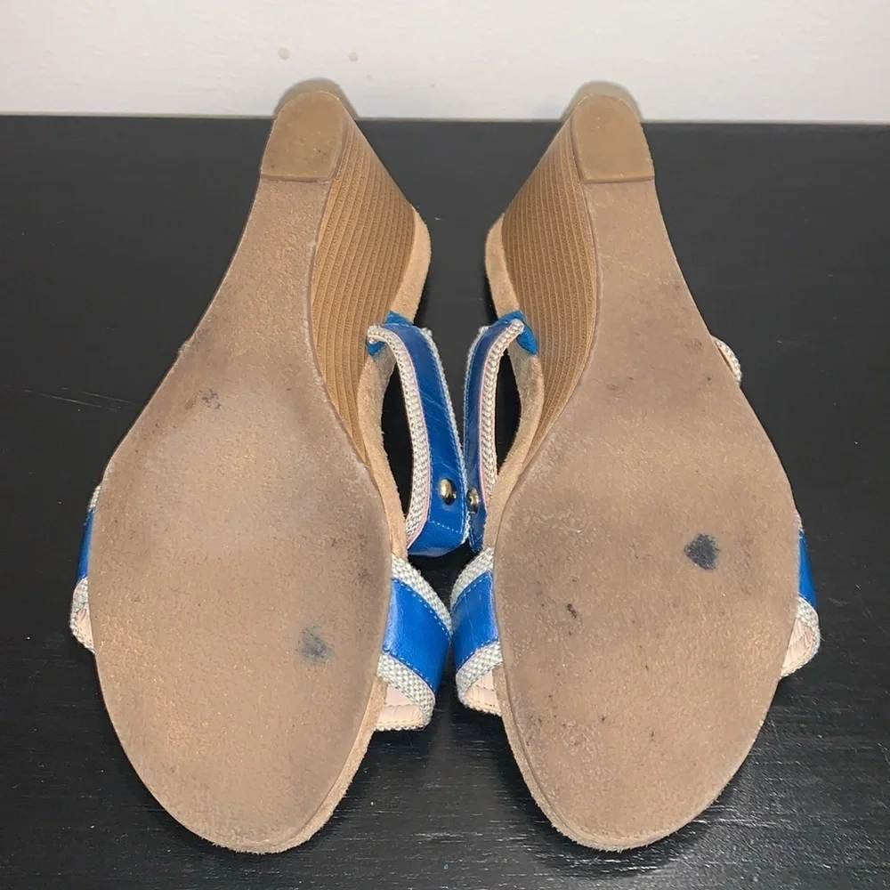 AJ‎ Valenci Wedge Heel Sandals.  Size 8 Wide.
